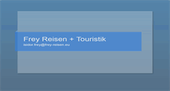 Desktop Screenshot of frey-reisen.eu